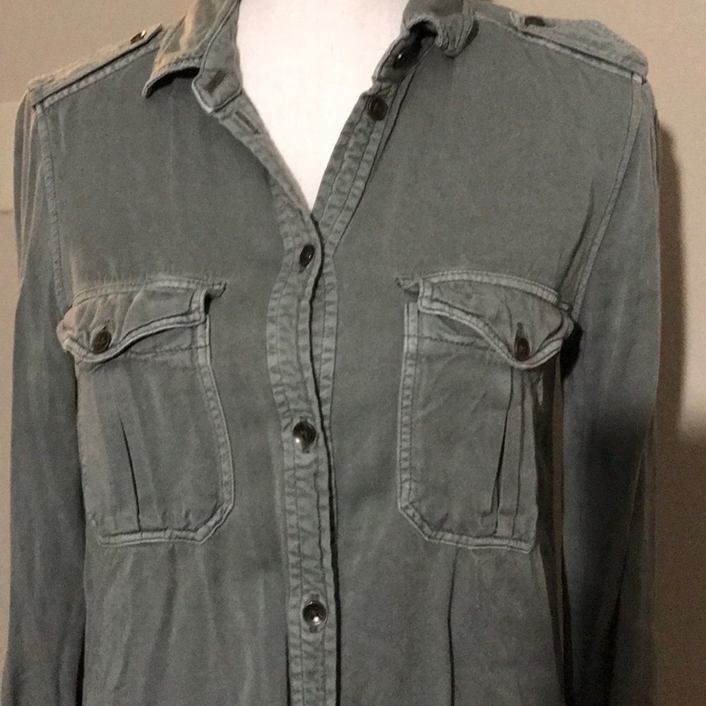 ‎Soft Army wash button up - Picture 2 of 6